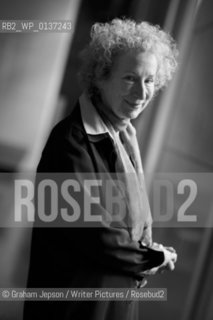 Canandian bestseller Margaret Atwood..copyright©Graham Jepson/Writer Pictures/Rosebud2