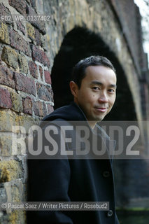 British writer Tash Aw, who was born in Taipei and raised in Malaysia. He is the author of The Harmony Silk Factory, which won the Whitbread First Novel Award in 2005 and was published internationally, here at the Vancouver International Writers and Readers Festival...Copyright©Pascal Saez/Writer Pictures/Rosebud2