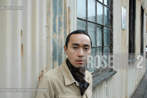 British writer Tash Aw, who was born in Taipei and raised in Malaysia. He is the author of The Harmony Silk Factory, which won the Whitbread First Novel Award in 2005 and was published internationally, here at the Vancouver International Writers and Readers Festival...Copyright©Pascal Saez/Writer Pictures/Rosebud2