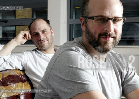 The authors of the Television show Peepshow, Sam Bain (glasses) and Jessie Armstrong (white shirt)..Copyright©Graham Jepson/Writer Pictures/Rosebud2