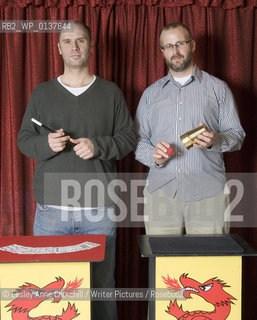 Sam Bain & Jesse Armstrong.Writers of Peep Show . New film called Magicians which also stars Mitchell and Webb..copyright©Lesley Anne Churchill/Writer Pictures/Rosebud2