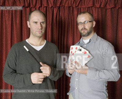 Sam Bain & Jesse Armstrong.Writers of Peep Show . New film called Magicians which also stars Mitchell and Webb..copyright©Lesley Anne Churchill/Writer Pictures/Rosebud2