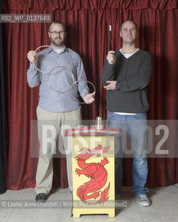 Sam Bain & Jesse Armstrong.Writers of Peep Show . New film called Magicians which also stars Mitchell and Webb..copyright©Lesley Anne Churchill/Writer Pictures/Rosebud2