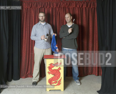 Sam Bain & Jesse Armstrong.Writers of Peep Show . New film called Magicians which also stars Mitchell and Webb..copyright©Lesley Anne Churchill/Writer Pictures/Rosebud2