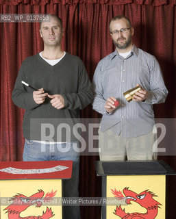 Sam Bain & Jesse Armstrong.Writers of Peep Show . New film called Magicians which also stars Mitchell and Webb..copyright©Lesley Anne Churchill/Writer Pictures/Rosebud2