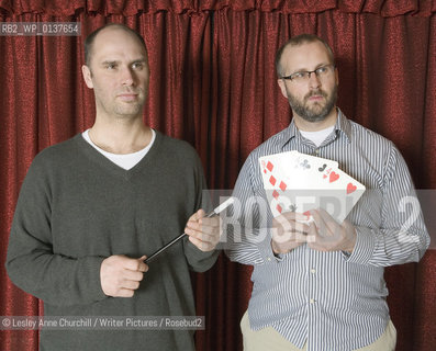 Sam Bain & Jesse Armstrong.Writers of Peep Show . New film called Magicians which also stars Mitchell and Webb..copyright©Lesley Anne Churchill/Writer Pictures/Rosebud2