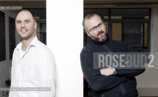 The authors of the Television show Peepshow, Sam Bain (glasses) and Jessie Armstrong (white shirt)..Copyright©Graham Jepson/Writer Pictures/Rosebud2