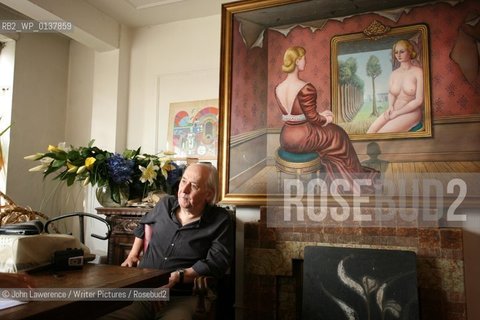 Author J G Ballard at his home in Shepperton, Surrey.  07/09/06..Copyright©John Lawerence/Writer Pictures/Rosebud2
