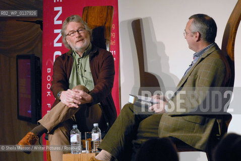 Iain Banks, Scottish writer, talks with Cliff Sharp about his new book Surface Detail, at the 2nd annual Lennoxlove Book Festival at Lennoxlove House, Haddington, Scotland, November 20, 2010...Copyright©Sheila Masson/Writer Pictures/Rosebud2