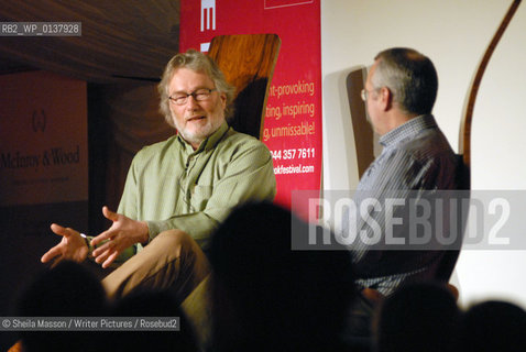 Iain Banks, Scottish writer, talks with Cliff Sharp about his new book Surface Detail, at the 2nd annual Lennoxlove Book Festival at Lennoxlove House, Haddington, Scotland, November 20, 2010...Copyright©Sheila Masson/Writer Pictures/Rosebud2
