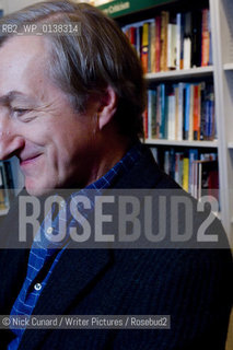 Julian Barnes portrait and signing LRB specially bound limited & first editions of his new book Nothing to be Frightened of  just published by Cape . Pictured in the London Review of Books bookshop Bloomsbury London Wc1...copyright©Nick Cunard/Writer Pictures/Rosebud2