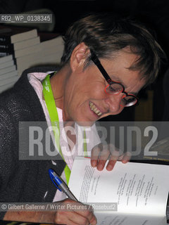Michele Barriere at “InterpolArt” crime fiction festival in Reims, France, October 10, 2010..Copyright©Gilbert Gallerne/Writer Pictures/Rosebud2