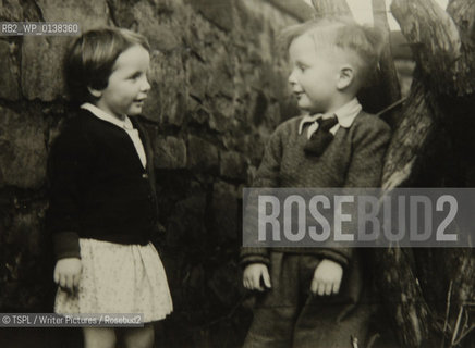 The Scotsman Magazine, Author and columnist Nicola Barry, with brother Richard, (collect picture), 1954.The Scotsman Magazine, Author and columnist Nicola Barry, aged 23.. ..copyright©TSPL/Writer Pictures/Rosebud2