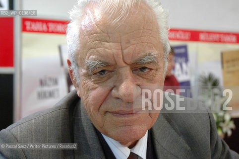 Turkish writer Mehmet Basaran at the Istanbul Book Fair...Copyright©Pascal Saez/Writer Pictures/Rosebud2