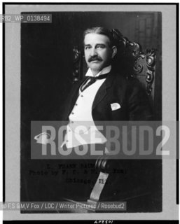 A Studio portrait of American Author, Actor and Filmmaker L Frank Baum taken in 1908..copyright©F,S &M,V Fox/LOC/Writer Pictures/Rosebud2