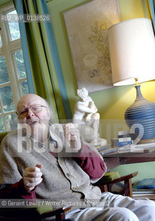 John Bayley  the writer and former husband of Iris Murdoch at home in Oxfordshire...Copyright©Geraint Lewis/Writer Pictures/Rosebud2