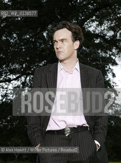 Events at the Borders Book Festival 2007, held in Melrose in the Scottish Borders...Ian Rankin chatting outside Harmony House with Sponsors..Copyright©Alex Hewitt/Writer Pictures/Rosebud2