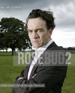 Events at the Borders Book Festival 2007, held in Melrose in the Scottish Borders...Ian Rankin chatting outside Harmony House with Sponsors..Copyright©Alex Hewitt/Writer Pictures/Rosebud2