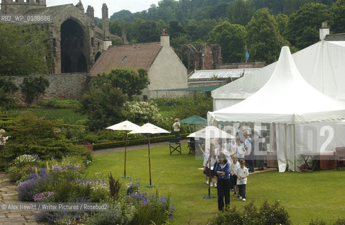 Events at the Borders Book Festival 2007, held in Melrose in the Scottish Borders...Children leaving the festival marquee..Copyright©Alex Hewitt/Writer Pictures/Rosebud2