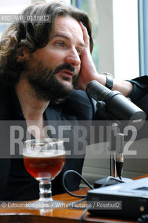 Image ID:  .Frédéric Beigbeder Author of - Au secours pardon, Grasset.at Le Meridien Hotel, Brussels..Copyright©Edouard Smekens/Writer Pictures/Rosebud2