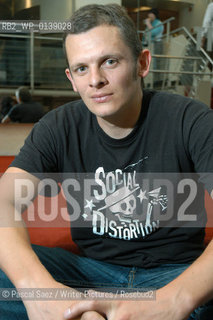 British writer John Bennett, author of Sea Otters Gambolling in the Wild, Wild Surf..The Debut Author festival at the Traverse theatre in Edinburgh....Copyright©Pascal Saez/Writer Pictures/Rosebud2