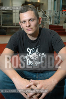 British writer John Bennett, author of Sea Otters Gambolling in the Wild, Wild Surf..The Debut Author festival at the Traverse theatre in Edinburgh....Copyright©Pascal Saez/Writer Pictures/Rosebud2
