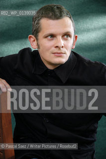 Scottish writer John Bennett at the Edinburgh International Book Festival...Copyright©Pascal Saez/Writer Pictures/Rosebud2