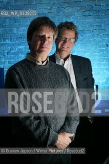 Ridley Pearson (glasses) and Dave Barry who have written a prequel to Peter Pan..Copyright©Graham Jepson/Writer Pictures/Rosebud2