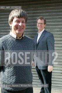 Ridley Pearson (glasses) and Dave Barry who have written a prequel to Peter Pan..Copyright©Graham Jepson/Writer Pictures/Rosebud2