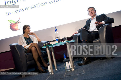 Ingrid Betancourt and John McCarthy at “Ingrid Betancourt: Even Silence Has An End.  .In conversation with John McCarthy”, Congress Centre, London, October 6, 2010. ..Copyright©Seb Cunard/Writer Pictures/Rosebud2