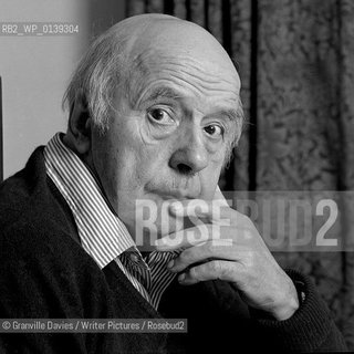 Sir John Betjeman pictured at his home in 1982..copyright©Granville Davies/Writer Pictures/Rosebud2
