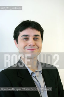 Laurent Binet, photographed in  Paris  . .copyright©Mathieu Bourgois/Writer Pictures/Rosebud2