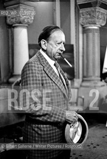 Robert Bloch, American writer,at the  Festival de Metz, France, May 4th, 1985..Copyright©Gilbert Gallerne/Writer Pictures/Rosebud2