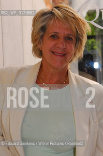 Image ID: .Denise Bombardier at Nostalgie Radio In Brussels.Writer of  Propos dune moraliste, Edna; Irma et Gloria.Copyright©Edouard Smekens/Writer Pictures/Rosebud2