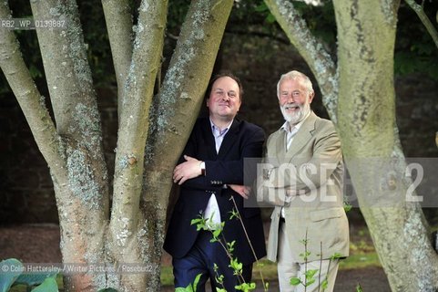 Chris Bonington at Borders Book Festival.Mountaineer Chris Bonington (right) and BBC Radio 4 Today programme presenter James Naughtie (left) at the Borders Book Festival, Melrose, Scottish Borders....copyright©Colin Hattersley/Writer Pictures/Rosebud2
