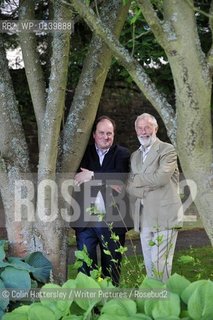 Chris Bonington at Borders Book Festival.Mountaineer Chris Bonington (right) and BBC Radio 4 Today programme presenter James Naughtie (left) at the Borders Book Festival, Melrose, Scottish Borders....copyright©Colin Hattersley/Writer Pictures/Rosebud2