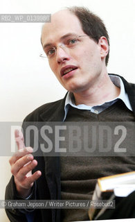 Alain de Botton, philospher, columnist author..Copyright©Graham Jepson/Writer Pictures/Rosebud2