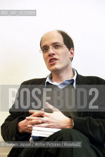 Alain de Botton, philospher, columnist author..Copyright©Graham Jepson/Writer Pictures/Rosebud2