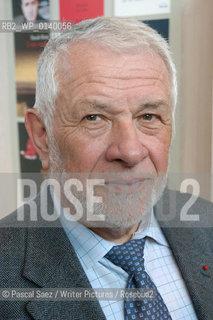 French writer and former police chief Commissaire Robert Broussard at the Salon du Livre (Book Fair) in Paris, March 2006..Copyright©Pascal Saez/Writer Pictures/Rosebud2