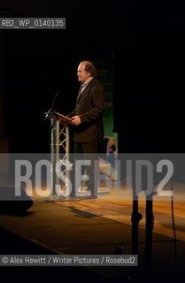 William Boyd reading live at the Queens Hall in Edinburgh as part of The Edinburgh International Book Festival Autumn Season. Introduced by Catherine Lockerbie...Copyright©Alex Hewitt/Writer Pictures/Rosebud2