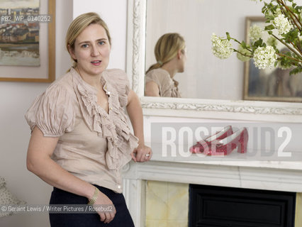 Susie Boyt , author of My Judy Garland Life. Photographed at home in London with her Ruby Red Shoes....Copyright©Geraint Lewis/Writer Pictures/Rosebud2