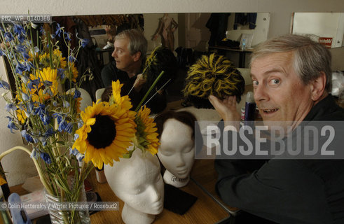 FESTIVAL, Gyles Brandreth night on the town interview portrait, pictured in the dressing rooms at the Assembly Rooms, 08/08/05...copyright©Colin Hattersley/Writer Pictures/Rosebud2