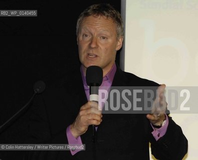 Comedian and writer Rory Bremner compering the Scottish Arts Council Book Awards 2008 at the Borders Book Festival, Melrose..copyright©Colin Hattersley/Writer Pictures/Rosebud2
