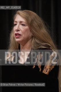 Lucie Brock-Broido at the Academy of American Poets award ceremony in New York City 2008.7 November 2008, New York, Lucie Brock-Broido introduces Henri Cole, recipient of the Lenore Marshall Poetry Prize, at the 2008 Academy of American Poets awards ceremony...Copyright©Brian Palmer/Writer Pictures/Rosebud2