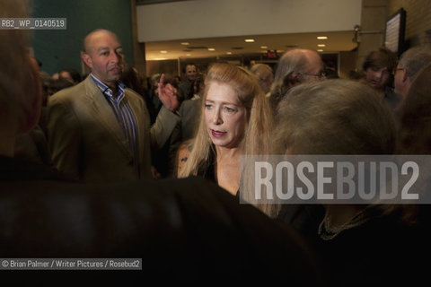 Lucie Brock-Broido at the Academy of American Poets award ceremony in New York City 2008.7 November 2008, New York, Lucie Brock-Broido introduces Henri Cole, recipient of the Lenore Marshall Poetry Prize, at the 2008 Academy of American Poets awards ceremony...Copyright©Brian Palmer/Writer Pictures/Rosebud2