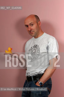Chris Brookmyre  - Crime fiction writter pictured at his home in Bothwell on the day of the launch of his latest novel Attack of the Unsinkable Ducks...Copyright©Ian MacNicol/Writer Pictures/Rosebud2