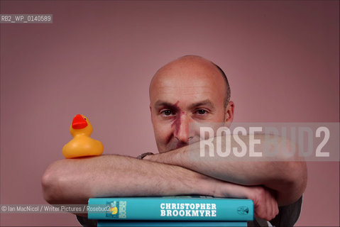Chris Brookmyre  - Crime fiction writter pictured at his home in Bothwell on the day of the launch of his latest novel Attack of the Unsinkable Ducks...Copyright©Ian MacNicol/Writer Pictures/Rosebud2