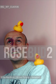 Chris Brookmyre  - Crime fiction writter pictured at his home in Bothwell on the day of the launch of his latest novel Attack of the Unsinkable Ducks...Copyright©Ian MacNicol/Writer Pictures/Rosebud2