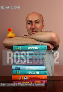 Chris Brookmyre  - Crime fiction writter pictured at his home in Bothwell on the day of the launch of his latest novel Attack of the Unsinkable Ducks...Copyright©Ian MacNicol/Writer Pictures/Rosebud2