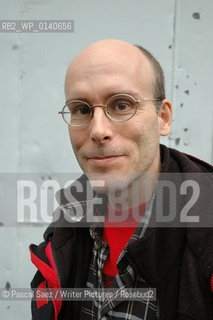 Canadian writer and illustrator Chester Brown, author of graphic novels Louis Riel, and  The Playboy and winner of 3 Harvey Awards and a Will Eisner Comic Industry Award, at the Vancouver International Writers and Readers Festival...Copyright©Pascal Saez/Writer Pictures/Rosebud2